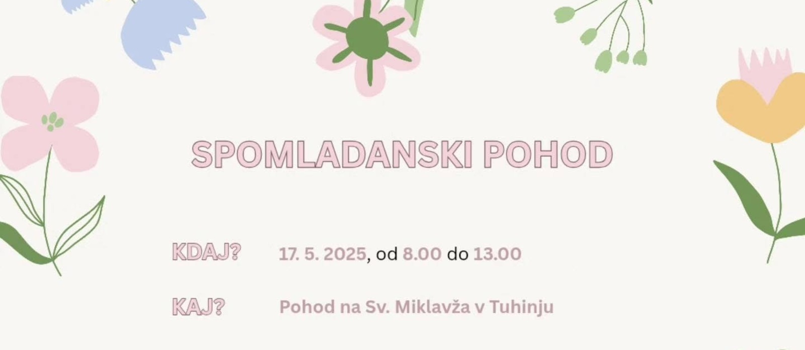 Spomladni pohod 2025