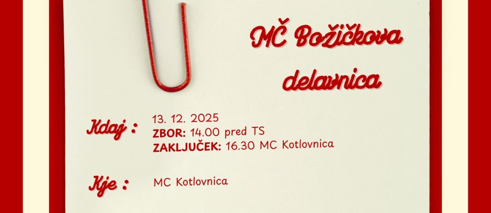 MČ Božičkova delavnica